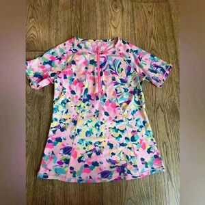 Lilly Pulitzer Women’s Small Kalani Sunguard Pina Colada Club Sports Top